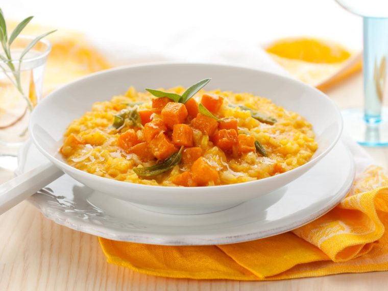 Risotto zucca e salsiccia